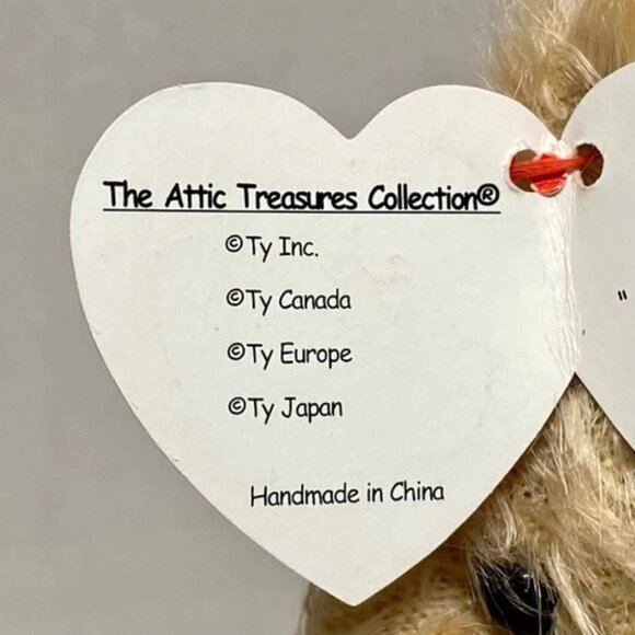 Vintage Ty Attic Treasures Logan Canada Jointed Teddy Bear Plush 2000 w/Tags - Picture 4 of 12